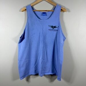Vintage Maui Whale Watch Tank Top Blue Size XL